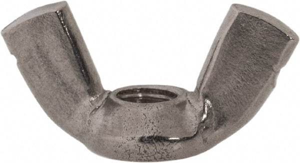 Value Collection - M4x0.70 Metric Coarse, Stainless Steel Standard Wing Nut - Grade 316, Austenitic Grade A4, 17.6mm Wing Span, 8.6mm Wing Span - Americas Industrial Supply