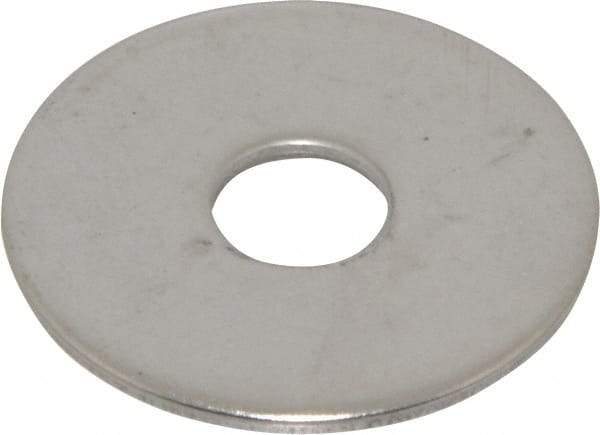 Value Collection - M10 Screw, Grade 18-8 Stainless Steel Fender Flat Washer - 10.5mm ID x 36mm OD, 2mm Thick, Plain Finish - Americas Industrial Supply
