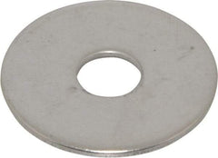 Value Collection - M10 Screw, Grade 18-8 Stainless Steel Fender Flat Washer - 10.5mm ID x 36mm OD, 2mm Thick, Plain Finish - Americas Industrial Supply