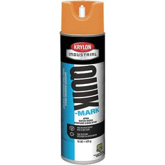 Krylon - 20 fl oz Orange Marking Paint - 664' Coverage at 1" Wide, Water-Based Formula - Americas Industrial Supply