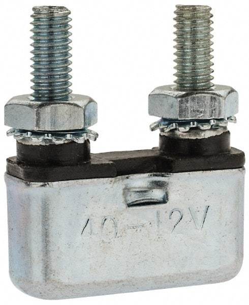 Value Collection - 40 Amp Automotive Heavy Duty Stud Terminal Circuit Breaker - 1.091" Long x 0.402" Wide 0.63" High - Americas Industrial Supply