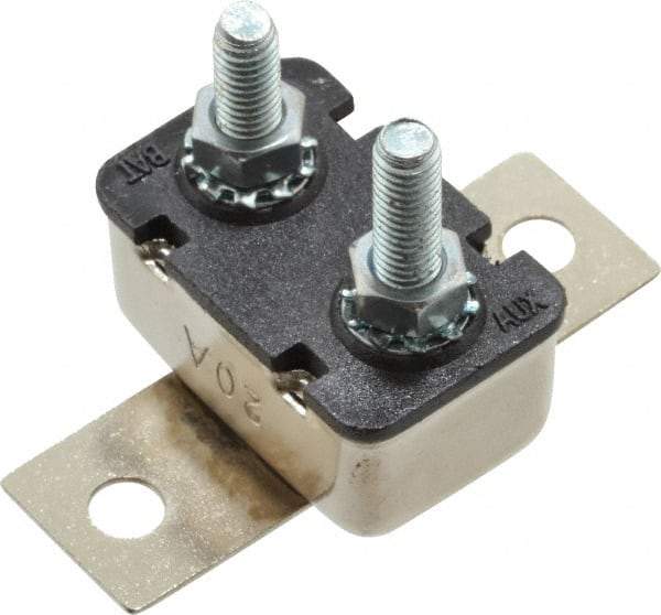 Value Collection - 20 Amp Automotive Heavy Duty Stud Terminal Circuit Breaker - Crosswise Bracket Mount, 1.259" Long x 0.838" Wide 0.652" High - Americas Industrial Supply