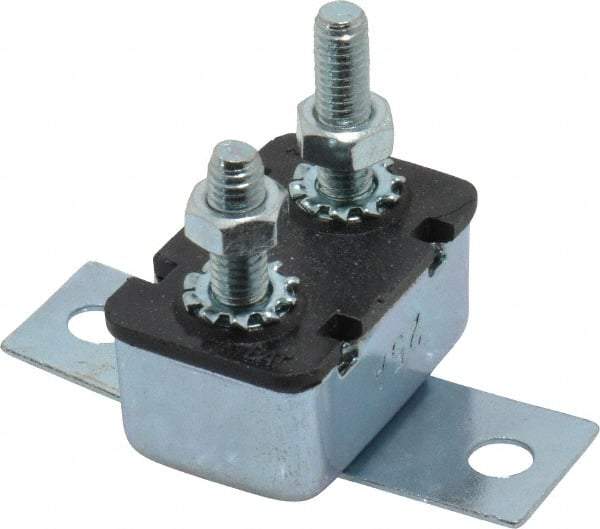 Value Collection - 25 Amp Automotive Heavy Duty Stud Terminal Circuit Breaker - Crosswise Bracket Mount, 1.259" Long x 0.838" Wide 0.652" High - Americas Industrial Supply