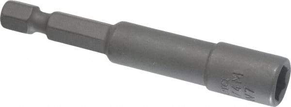 Wera - 7mm Magnetic Nutsetter - 1/4" Hex Drive, 2-1/2" OAL - Americas Industrial Supply