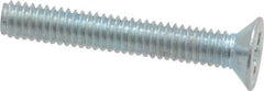 Value Collection - M2.5x0.45 Metric Coarse, 16mm OAL Phillips Drive Machine Screw - Flat Head, Grade 4.8 Steel, Zinc-Plated Finish, Without Washer - Americas Industrial Supply