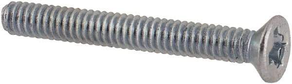 Value Collection - M2x0.40 Metric Coarse, 16mm OAL Phillips Drive Machine Screw - Flat Head, Grade 4.8 Steel, Zinc-Plated Finish, Without Washer - Americas Industrial Supply