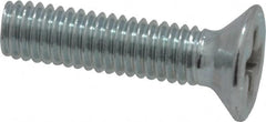 Value Collection - M3x0.50 Metric Coarse, 12mm OAL Phillips Drive Machine Screw - Flat Head, Grade 4.8 Steel, Zinc-Plated Finish, Without Washer - Americas Industrial Supply