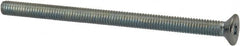 Value Collection - M3x0.50 Metric Coarse, 45mm OAL Phillips Drive Machine Screw - Flat Head, Grade 4.8 Steel, Zinc-Plated Finish, Without Washer - Americas Industrial Supply