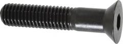 Holo-Krome - 1/2-13 UNC Hex Socket Drive, 82° Flat Screw - Alloy Steel, Black Oxide Finish, Partially Threaded, 2-1/2" OAL - Americas Industrial Supply