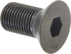 Holo-Krome - 1/2-20 UNF Hex Socket Drive, 82° Flat Screw - Alloy Steel, Black Oxide Finish, Fully Threaded, 1" OAL - Americas Industrial Supply