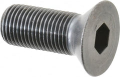 Holo-Krome - 1/2-20 UNF Hex Socket Drive, 82° Flat Screw - Alloy Steel, Black Oxide Finish, Fully Threaded, 1-1/4" OAL - Americas Industrial Supply