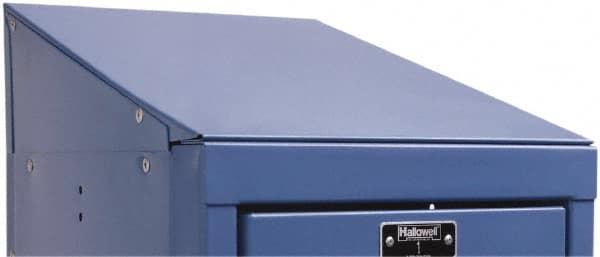 Hallowell - 12" Wide x 5" High x 15" Deep, Locker Slope Top - Americas Industrial Supply