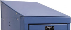 Hallowell - 12" Wide x 5" High x 15" Deep, Locker Slope Top - Americas Industrial Supply