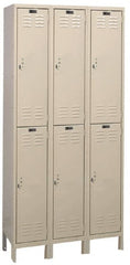 Hallowell - 6 Door, 2 Tier, ValueMax Wardrobe Lockers - Americas Industrial Supply