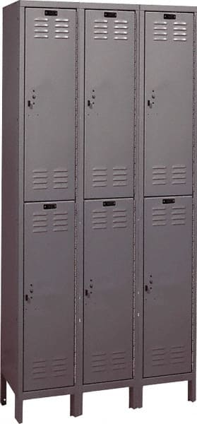 Hallowell - 6 Door, 2 Tier, ValueMax Wardrobe Lockers - Americas Industrial Supply