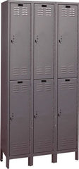 Hallowell - 6 Door, 2 Tier, ValueMax Wardrobe Lockers - Americas Industrial Supply