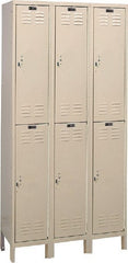 Hallowell - 6 Door, 2 Tier, ValueMax Wardrobe Lockers - Americas Industrial Supply