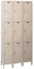 Hallowell - 9 Door, 3 Tier, ValueMax Wardrobe Lockers - Americas Industrial Supply