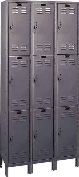 Hallowell - 9 Door, 3 Tier, ValueMax Wardrobe Lockers - Americas Industrial Supply