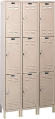 Hallowell - 9 Door, 3 Tier, ValueMax Wardrobe Lockers - Americas Industrial Supply