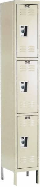 Hallowell - 3 Door, 3 Tier, Ready-Built Wardrobe & Box Lockers - Americas Industrial Supply