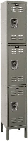Hallowell - 3 Door, 3 Tier, Ready-Built Wardrobe & Box Lockers - Americas Industrial Supply