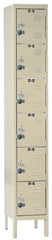 Hallowell - 6 Door, 6 Tier, Ready-Built Wardrobe & Box Lockers - Americas Industrial Supply