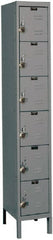 Hallowell - 6 Door, 6 Tier, Ready-Built Wardrobe & Box Lockers - Americas Industrial Supply