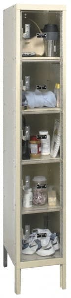 Hallowell - 5 Door, 5 Tier, Safety-View Plus Box Lockers - Americas Industrial Supply