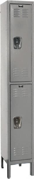 Hallowell - 2 Door, 2 Tier, Premium Wardrobe Lockers - Americas Industrial Supply