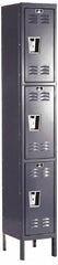 Hallowell - 3 Door, 3 Tier, Premium Wardrobe Lockers - Americas Industrial Supply