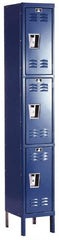 Hallowell - 3 Door, 3 Tier, Premium Wardrobe Lockers - Americas Industrial Supply