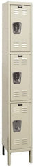 Hallowell - 3 Door, 3 Tier, Galvanite Corrosion Resistant Wardrobe & Box Lockers - Americas Industrial Supply