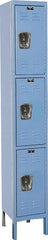 Hallowell - 3 Door, 3 Tier, Premium Wardrobe Lockers - Americas Industrial Supply