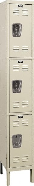 Hallowell - 3 Door, 3 Tier, Premium Wardrobe Lockers - Americas Industrial Supply