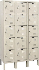Hallowell - 15 Door, 5 Tier, Premium Box Lockers - Americas Industrial Supply