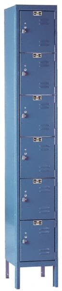 Hallowell - 6 Door, 6 Tier, Premium Box Lockers - Americas Industrial Supply