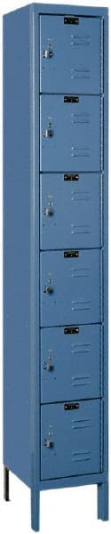 Hallowell - 6 Door, 6 Tier, Premium Box Lockers - Americas Industrial Supply