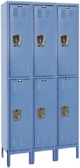 Hallowell - 6 Door, 2 Tier, Premium Wardrobe Lockers - Americas Industrial Supply