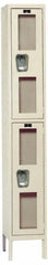 Hallowell - 2 Door, 2 Tier, Safety-View Wardrobe Lockers - Americas Industrial Supply