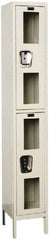 Hallowell - 2 Door, 2 Tier, Safety-View Wardrobe Lockers - Americas Industrial Supply