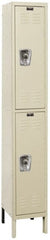 Hallowell - 2 Door, 2 Tier, Ready-Built Wardrobe & Box Lockers - Americas Industrial Supply