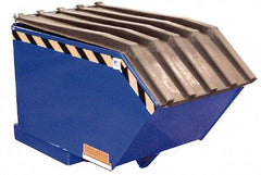 Vestil - Heavy-Duty Virgin Black Polyethylene Self-Dumping Hopper Poly Lid - Americas Industrial Supply