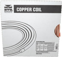 Mueller Industries - 20' Long, 3/8" OD, Grade Alloy 122 Copper Seamless Tube - 0.032" Wall Thickness - Americas Industrial Supply