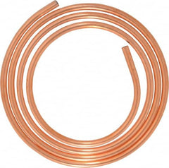 Mueller Industries - 1/2 Inch Outside Diameter x 10 Ft. Long, Copper Round Tube - 0.43 Inch Inside Diameter, 0.035 Inch Wall Thickness, Alloy 122 - Americas Industrial Supply