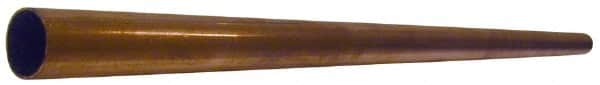 Mueller Industries - 5/8 Inch Outside Diameter x 2 Ft. Long, Copper Round Tube - 0.569 Inch Inside Diameter, 0.028 Inch Wall Thickness, Alloy 122 - Americas Industrial Supply