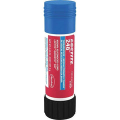 Loctite - 9 g Stick, Blue, Medium Strength Semisolid Threadlocker - Series 248, 24 hr Full Cure Time, Hand Tool, Heat Removal - Americas Industrial Supply