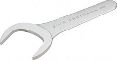 Proto - 2-9/16" Standard Service Open End Wrench - 8-1/2" OAL, Single End, Satin Finish, 30° Head Angle - Americas Industrial Supply