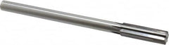 Made in USA - 0.675" Carbide-Tipped 6 Flute Chucking Reamer - Straight Flute, 9/16" Straight Shank, 2-1/4" Flute Length, 9" OAL - Americas Industrial Supply