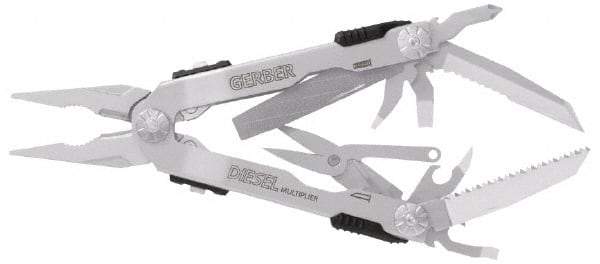 Gerber - 14 Piece, Multi-Tool Set - 6-3/8" OAL, 5" Closed Length - Americas Industrial Supply